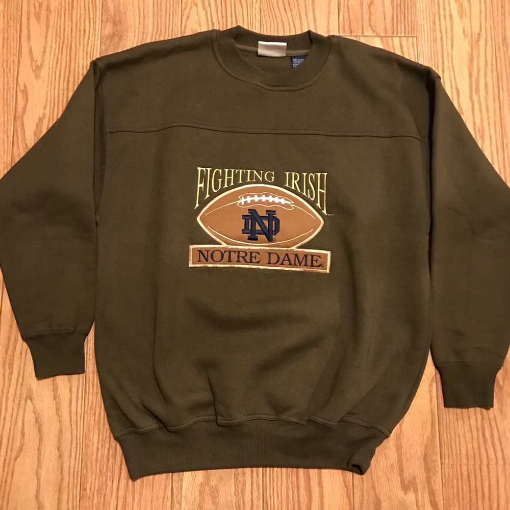 Crable sportswear notre dame crew neck size L